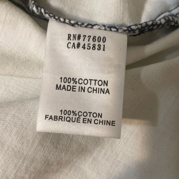 Sandrine Rose Women's Dust White Mandarin Collar Button Shirt Size S - Picture 7 of 10